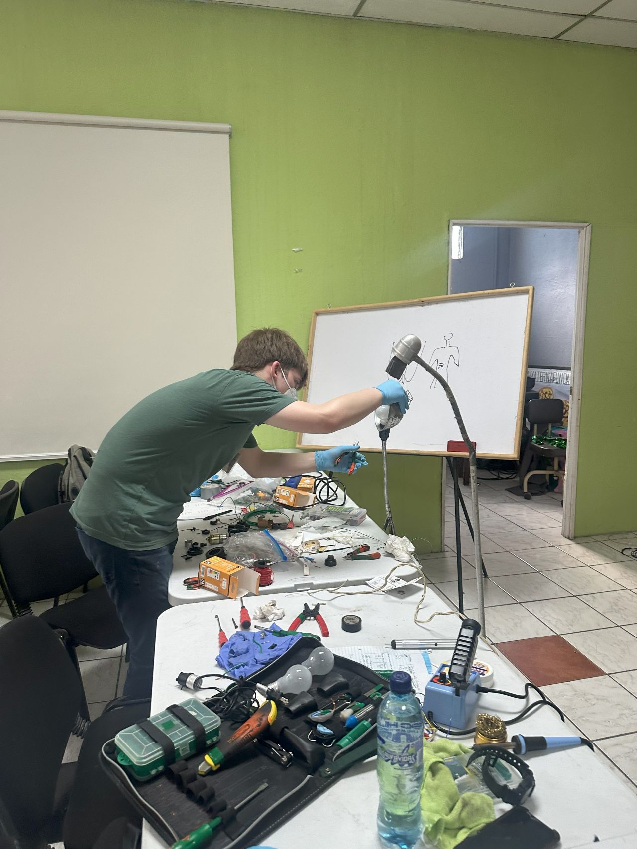 Rewiring Exam Lights in Guatemala